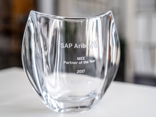 apsolut receives SAP Ariba MEE Partner of the Year Award